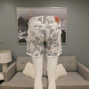 LUCKY BRAND Garden Abbey JEAN SHORTS Cut off PRINT